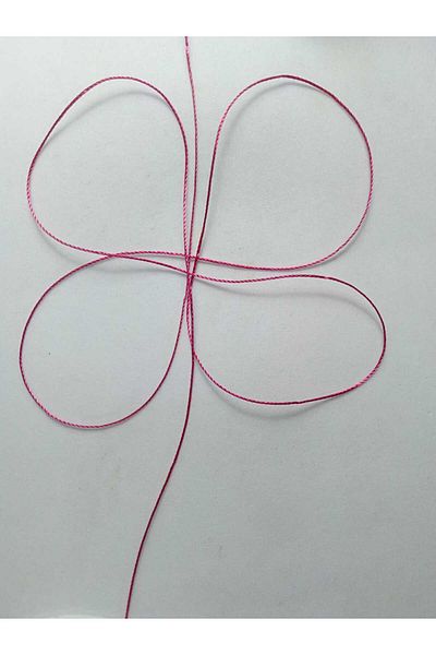 Eskişehir hobi sanat 25 Meters Rosary Rope - 0.5 mm Pink Color