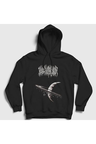 Presmono Унисекс черен суитшърт с качулка Extinction Blood Incantation 502720tt