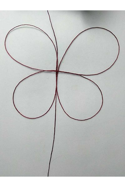 Eskişehir hobi sanat Claret Red Color Rosary Thread - 0.5 Mm, 200 Meters