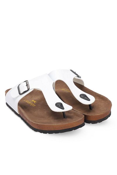 Slazenger Luke Unisex Flip Flops White Daily Slippers & Beach Slippers