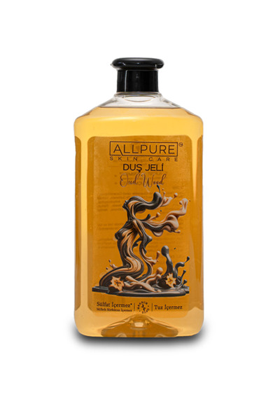 ALLPURE Duş Jeli Oud Wood (700 ML SICAK VE ODUNSU - SÜLFAT/TUZ IÇERMEZ)- Aile...