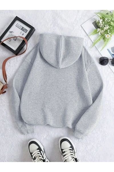 caddekombin Surprise Printed Soft Wool Inside Sweatshirt