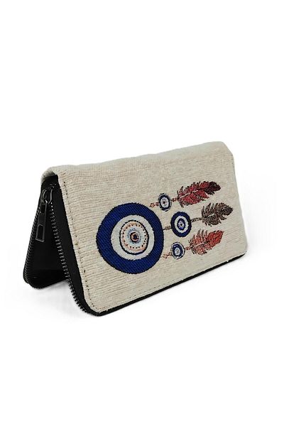 Eldenör Women's Woven Hand Knitted Wallet - Knit Detailed Kübey