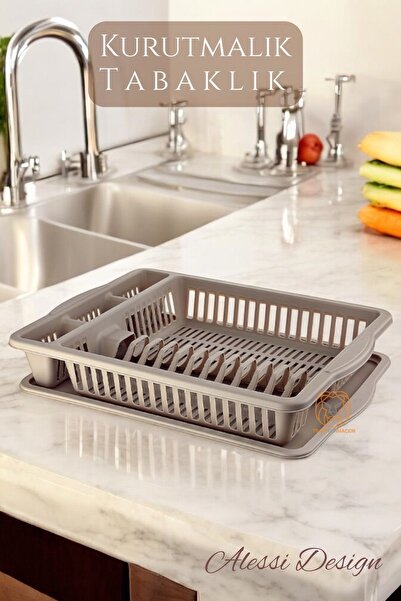 Transformacion Bulaşık Durulama Sepeti Tabaklık Bulaşık Kurutmalık KAHVE Ales...