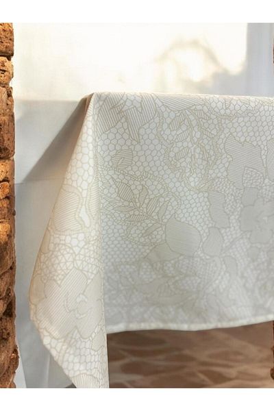 Kedi Tekstil ve Tasarım Natural Elegance Rectangular Tablecloth (140X220 cm)