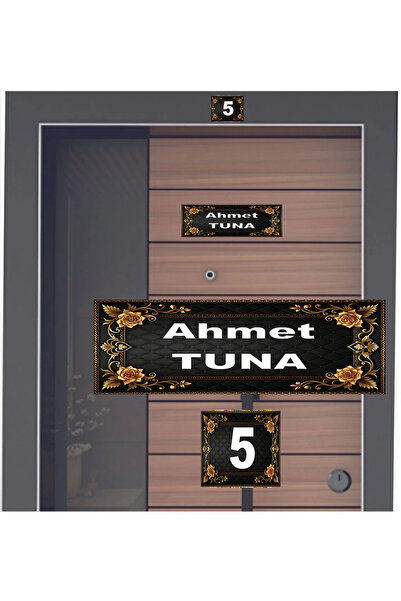 sıradışıhediyem μοντέρνο σετ πινακίδων ονομάτων πόρτας νέας γενιάς, πολύχρωμο...