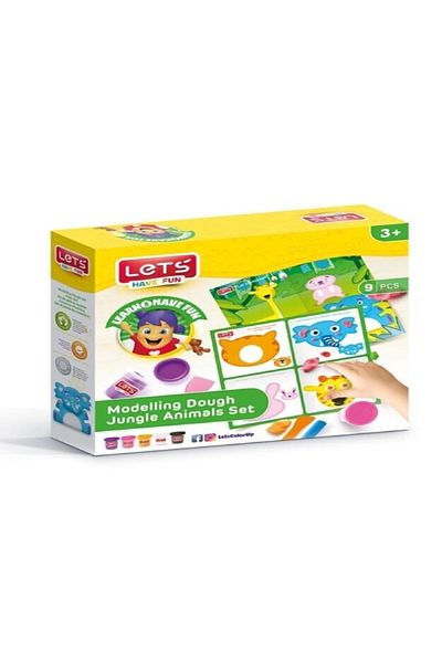 Lets Play Dough for Forest Animals 9 Pieces Set - L9011