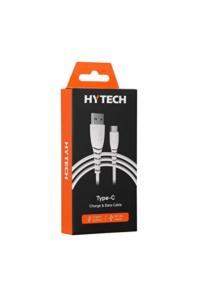 Hytech HY-XTK30 2.4A 1M TYPE-C HIZLI ŞARJ KABLOSU BEYAZ