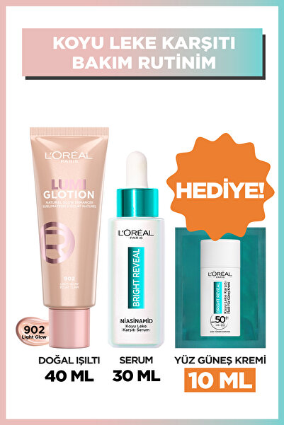 L'Oreal Paris Glotion All-In-One Doğal Işıltı 902 & Bright Reveal Niasinamid Serum 7.5%
