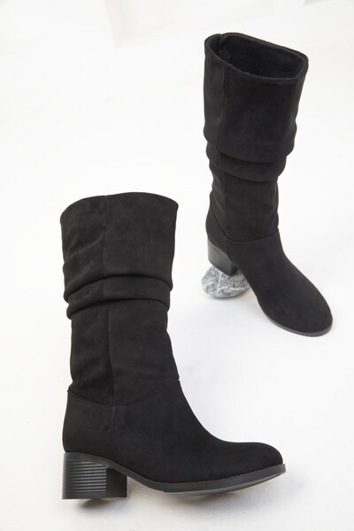 SOHO Siyah Süet Kadın Çizme 19831