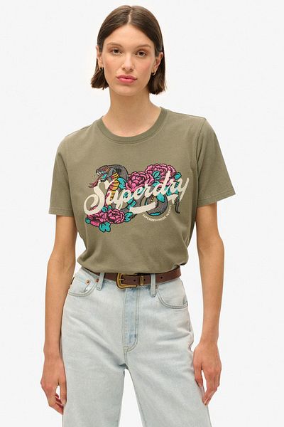 SUPERDRY TATTOO SCRIPT RELAXED T-SHIRT