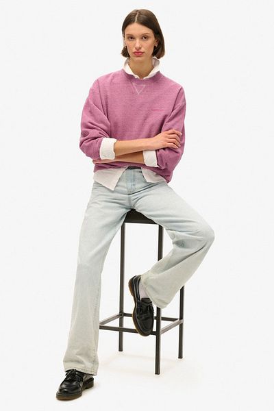 SUPERDRY Essential Logo Overdyed Sweat