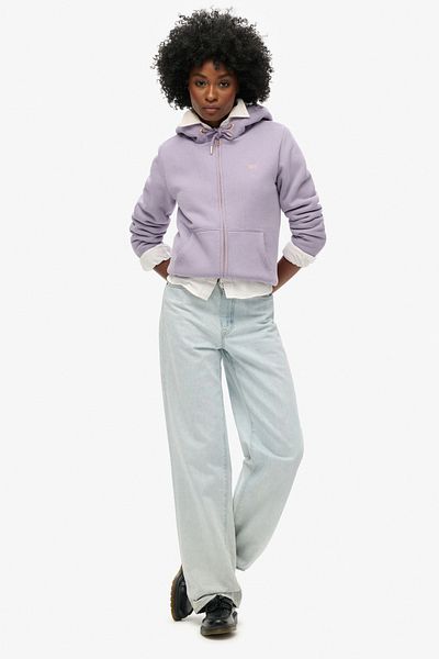 SUPERDRY ESSENTIAL BORG LINED ZIP HOOD