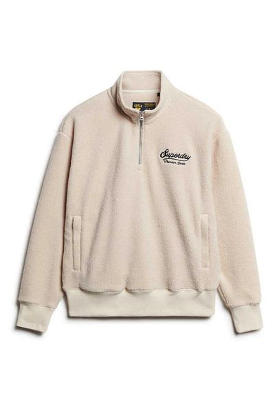 SUPERDRY Country Club Borg – Low-Purpose-Sweatshirt mit halbem Reißverschluss