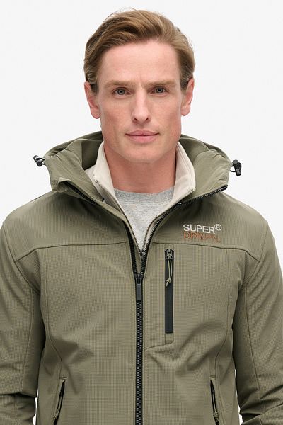 SUPERDRY Softshell Ripstop Kapuzen-Trekkermantel