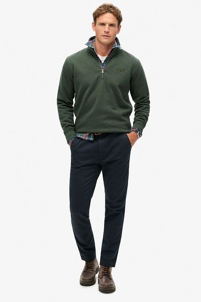 SUPERDRY Henley Essential Logo T-Shirt