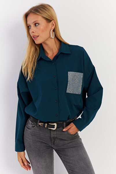 Cool & Modest Cămașă de damă Oil Pocket Stone MZER414