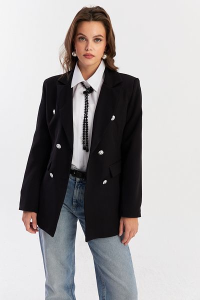 Cool & Modest Dámská černá bunda Muf201 - spodní a horní podšívka