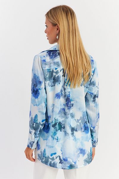 Cool & Modest Cămașă de damă cu model Blue Stone - MLVF9