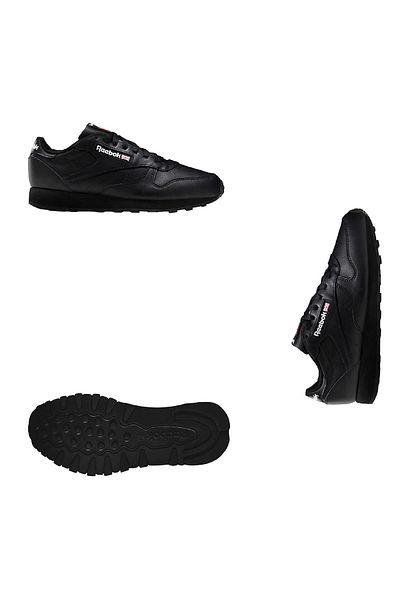 Reebok 2267 Klassische Leder Herren Schwarz Casual Sportschuhe