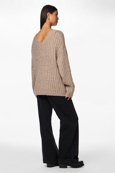 PIECES Плетен модел пуловер за жени - Pre50/Pl27/Pc23