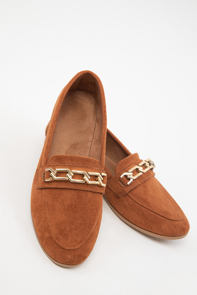 SOHO Tan Suede Women's Ballerinas - Model 19867