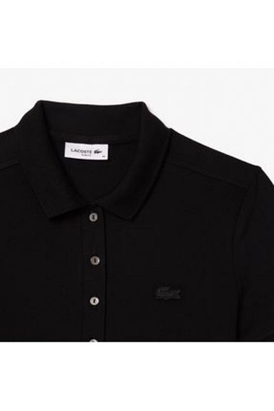 Lacoste فستان بياقة بولو بقصة مستقيمة