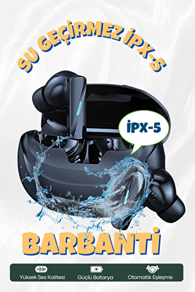 Barbanti Mobile Premium Kalite HD ses Ios Android Uyumlu Kablosuz Kulak içi Bluetooth Kulaklık