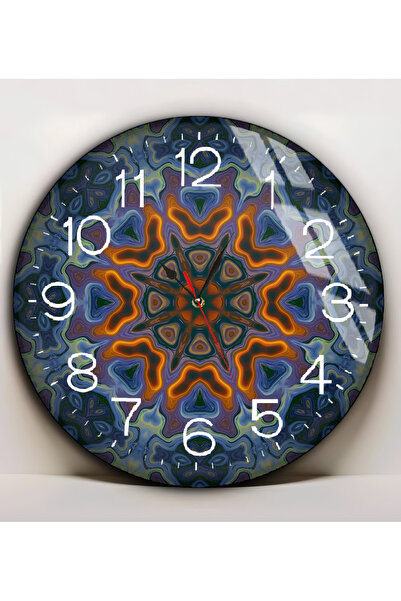 Harikabirev Hari̇kabi̇rev | Unbreakable Glass (Watch) Multicolor Abstract Patterned Table | Yvrlkcm
