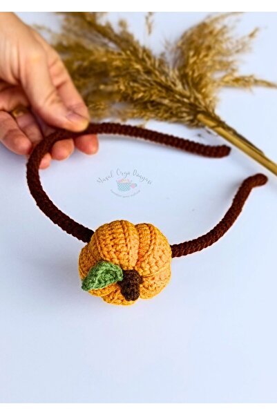 Masal Örgü Dünyası Coroana pentru copii cu tematică de dovleac - Accesorii pe...