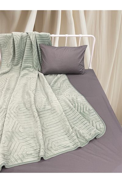 Özdilek Anthracite Single Thick Embos Blanket