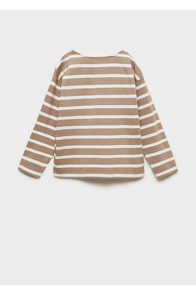 MANGO Kids Tricou cu mâneci lungi în dungi