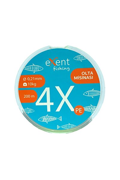 Exent 4 Braid 0.21 mm 200 Meters Yellow Fishing Line