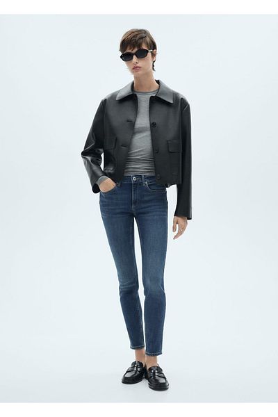 MANGO Woman Blugi skinny push-up