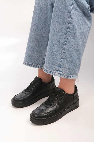 rekorsport Pantofi sport casual pentru bărbați din piele kaki Air Force V2 Rs-6008negru