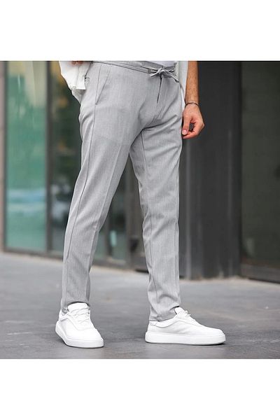 YouSports Ανδρικό παντελόνι Gabardine με ελαστική μέση Lycra Jogger Cut - Slim Fit