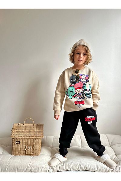 YİGİT BUTİK Yigit Boutique Character Printed Boy Suit