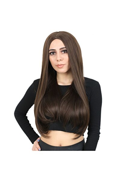 ALVERA COLLECTION Fiber Sen Long Straight Wig / Light Brown