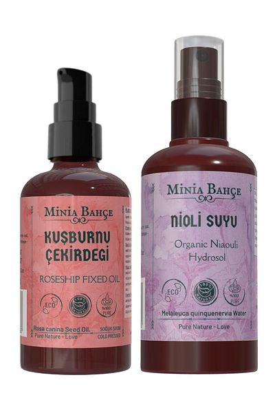 Minia Bahçe Bitki ve Sanat Atölyesi 100ml Rosehip Seed Oil, Nioli Water 150ml