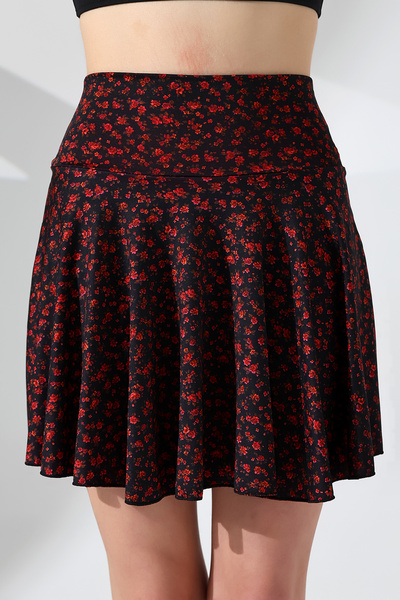 aykum Γυναικεία ψηλόμεση φούστα με σορτς παραλίας & αθλητική φούστα, ελαστικό ύφασμα