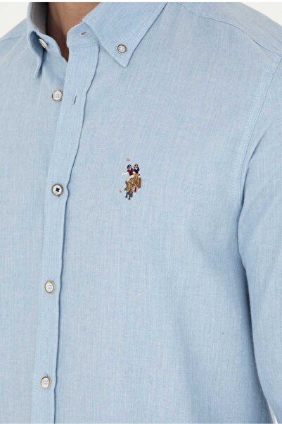 U.S. Polo Assn. Αθλητικό πουκάμισο U.S. Polo Assn Winter εφαρμοστό (ÖZSE GİYİM)