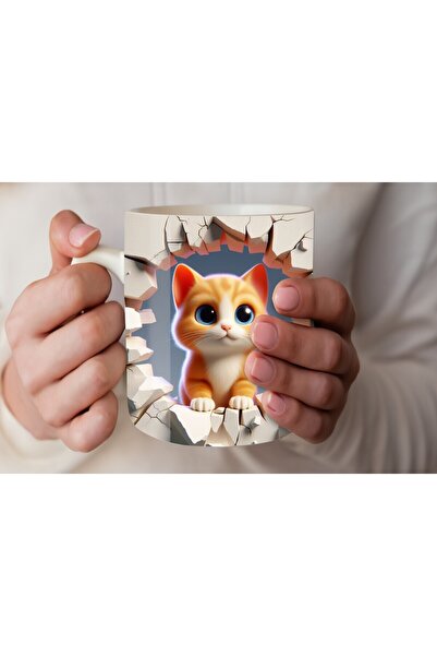 Evion Baby Animal Printed 3D Design Ceramic Mug - Gift Mug Cup