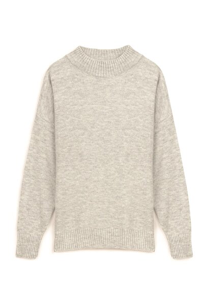 praye Πέτρινο πουλόβερ Triko με μισό λαιμό