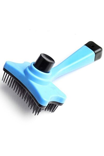 OEM مشط للحيوانات الأليفة مع زر أوتوماتيكي لجمع شعر القطط والكلاب (4457)