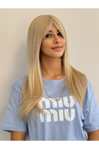 Custom luxury vip riveted yellow wig
