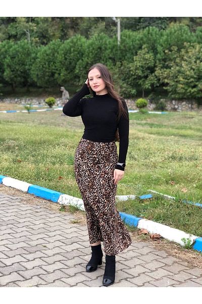 SEVENLINE Дамска пола с леопардов принт