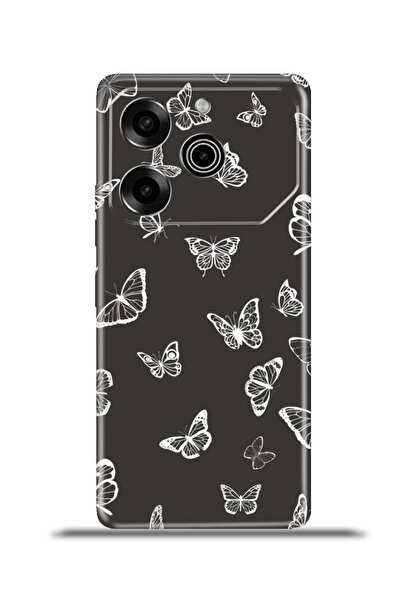 TECNO Pova 6 Pro Uyumlu Kılıf Esnek Silikon Kamera Koruma 4k Desenli - Butterfly