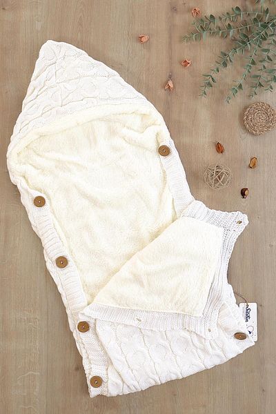 Sitilin Girl Boy Baby Buttoned Cream Baby Carrier Swaddle Stl6812