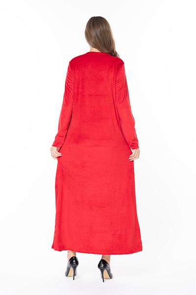 mervemoda ROCHIE DE CATIF DE DAMĂ MÂNECĂ LUNGĂ