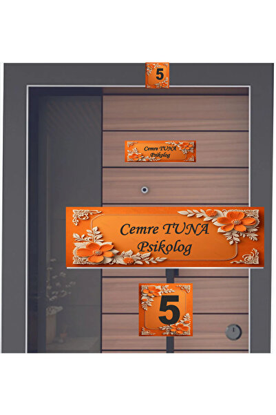 sıradışıhediyem set modern de plăcuțe de identificare pentru uși, de nouă gen...